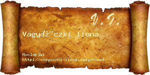 Vagyóczki Ilona névjegykártya