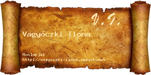Vagyóczki Ilona névjegykártya