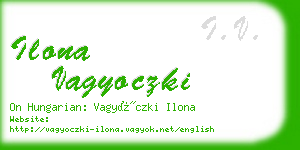 ilona vagyoczki business card